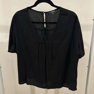 madwell black v neck shirt